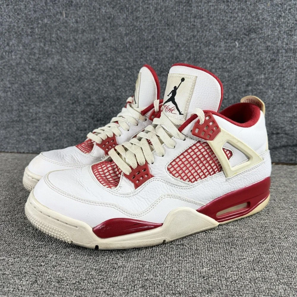 Jordan Air Jordan 4 Retro Alternate 89 Shoes Mens 10.5 White Sneakers 308497 106